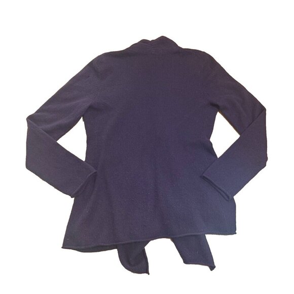 Cynthia Rowley Womens Sz S Cardigan 100% Cashmere Purple Sweater - See Flaws - Picture 4 of 6